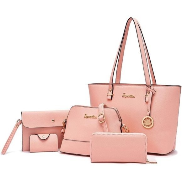 5pcs Purse Handbag for Women Wallet Tote Bag Shoulder Bags Top Handle Sa… - Picture 1 of 8